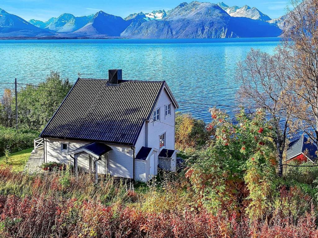 OlderdalenHoliday home Olderdalen II的湖畔房子