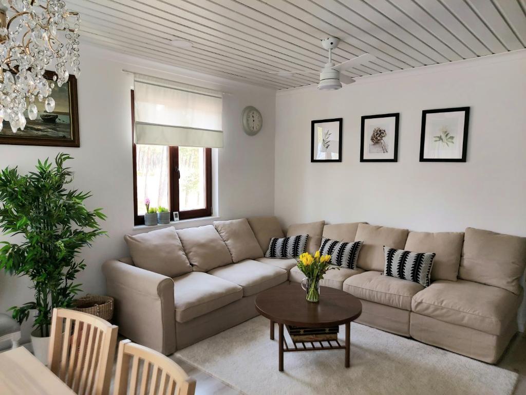 卢克钦Maritima's Home的客厅配有沙发和桌子