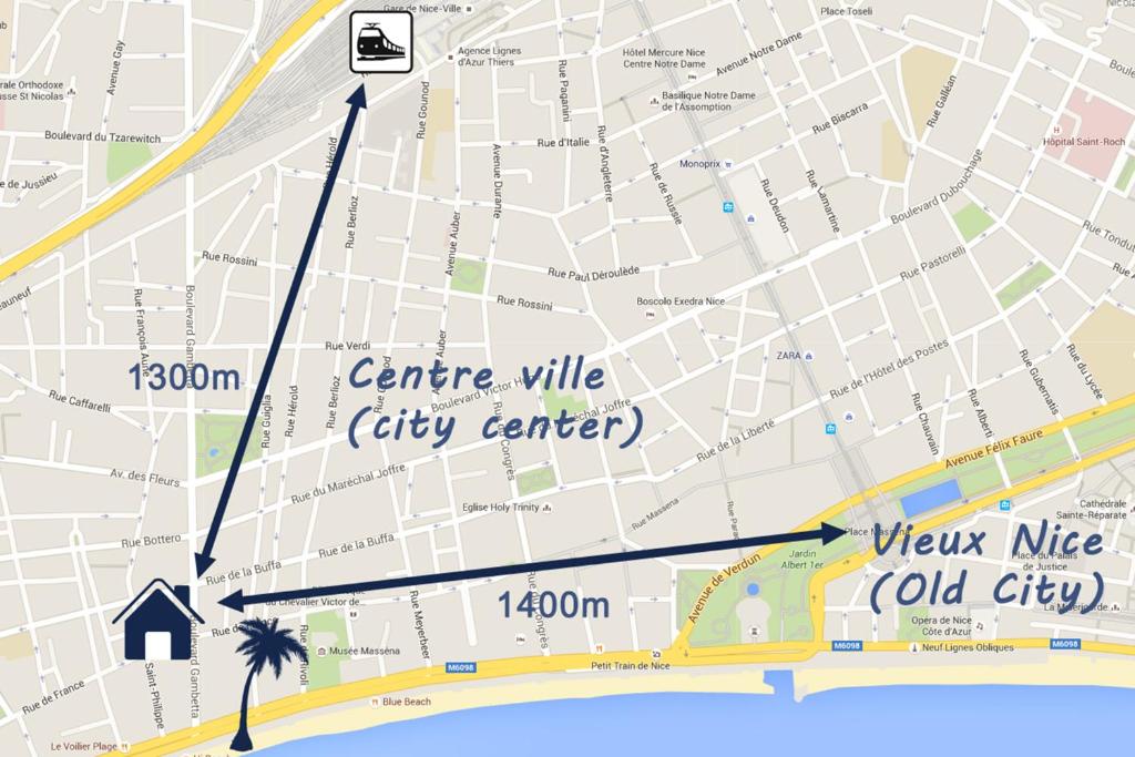 Les Gérardines by EnjoyNice, 3-room with Airco and balcony平面图