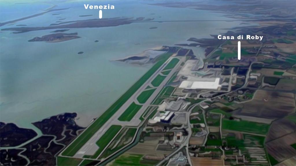 泰塞拉CASA DI ROBY - VENICE AIRPORT的机场和海洋地图