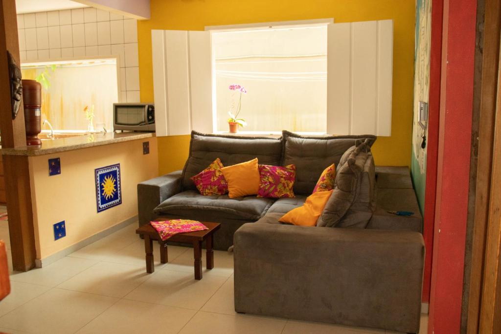 Hostel Morada do sol Paraty的休息区