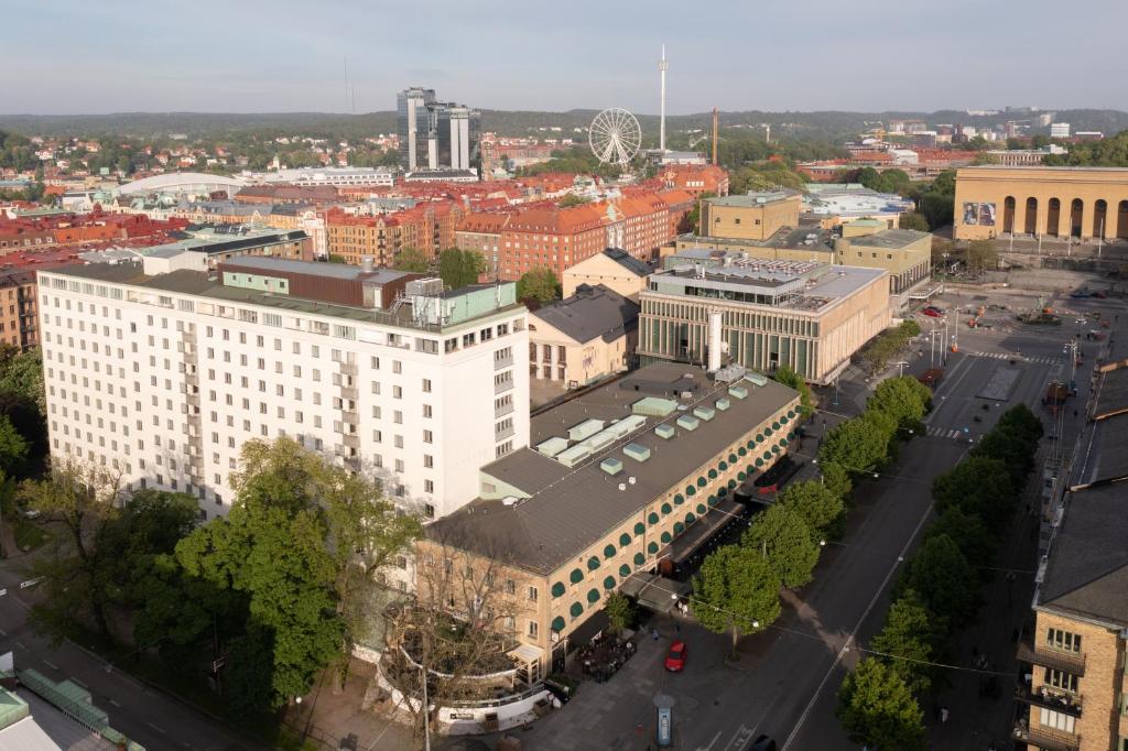 哥德堡瑞典精英酒店的城市空中景观和建筑
