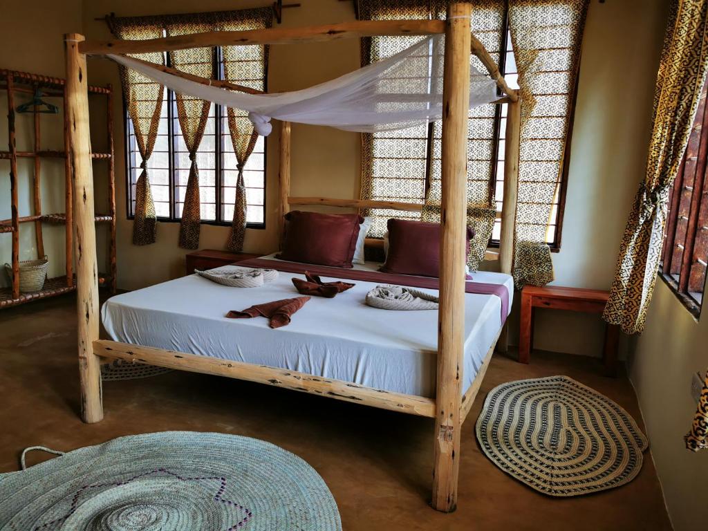 Shanka Lodge Zanzibar客房内的一张或多张床位