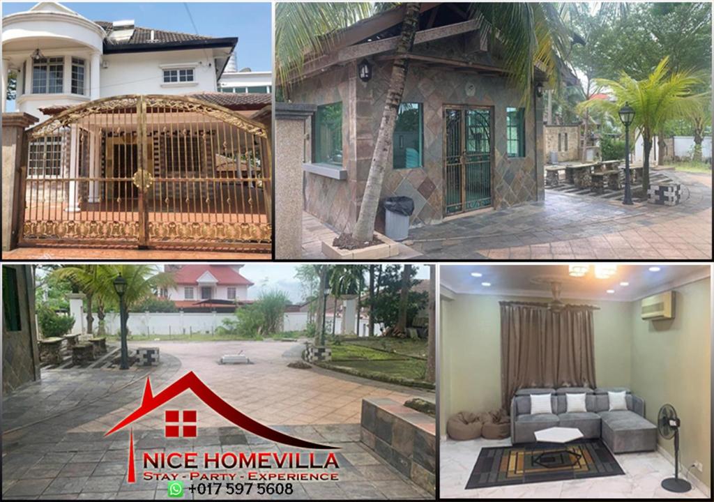 万挠NICE HOME VILLA, Bandar Country Homes, Rawang的房屋三张照片的拼贴