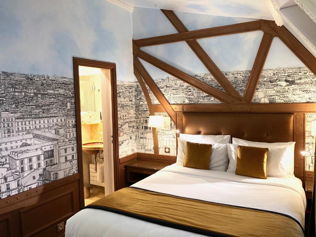 加瓦尼酒店客房内的一张或多张床位