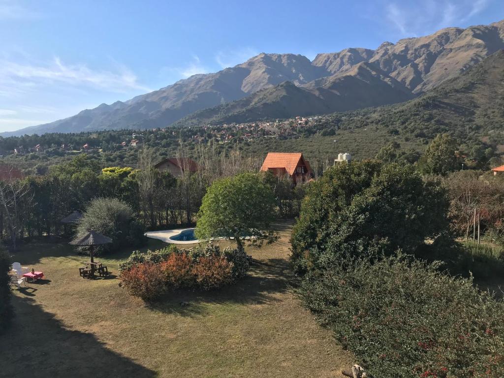 山景或在山林小屋看到的山景