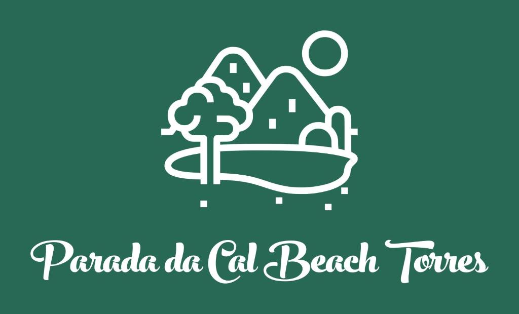 托雷斯Parada da Cal Beach Torres的海滩度假胜地的标志,称为pacola do cal海滩龟