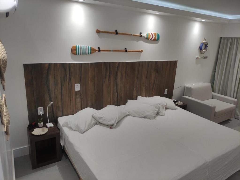 Búzios Beach Resort Residencial 1305客房内的一张或多张床位