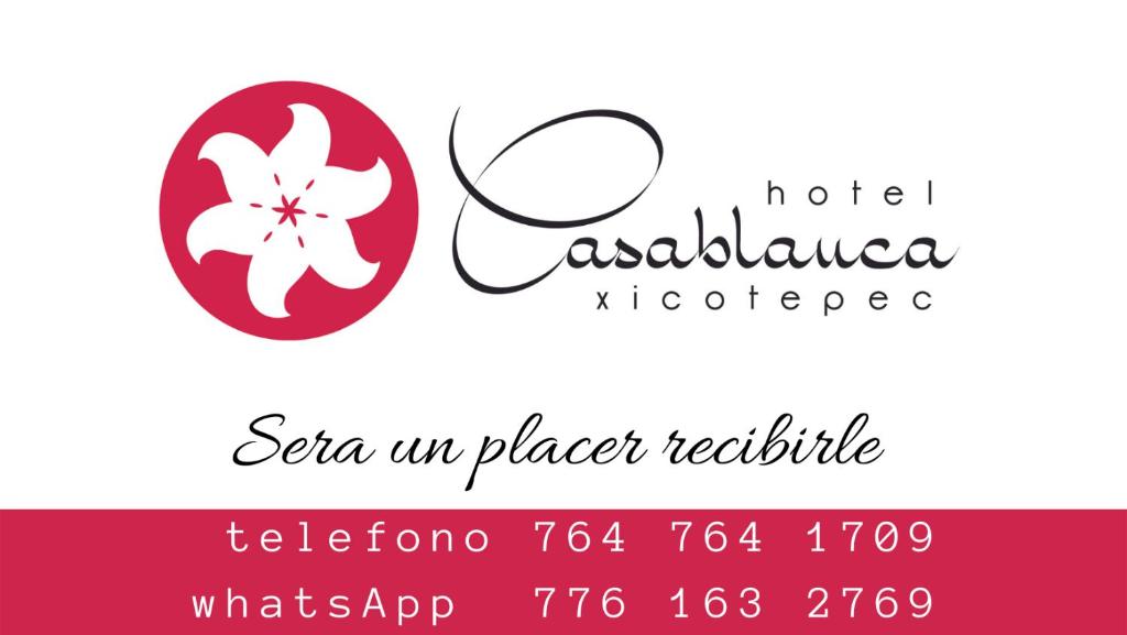 Xicotepec de JuárezHotel Casablanca Xicotepec的中心一家花餐馆的标签