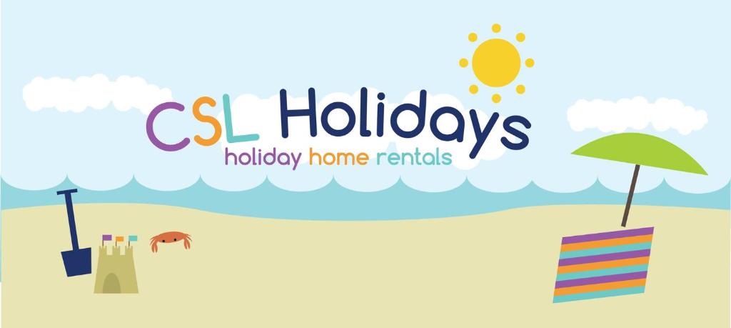 斯凯格内斯CSL Holidays的海滩插图与假日出租度假屋