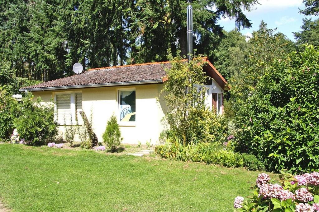 帕尔希姆Cottage, Parchim的院子里的白色小房子