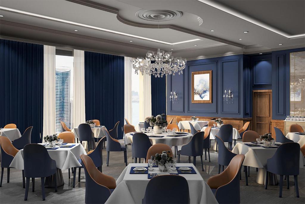 The Bentley Luxury Hotel & Suites餐厅或其他用餐的地方