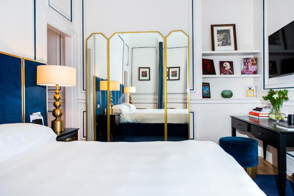 Palazzo Dama - Preferred Hotels & Resorts客房内的一张或多张床位