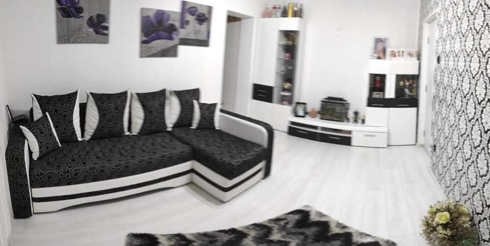 Vulcankys home的一间卧室配有床、沙发和地毯。