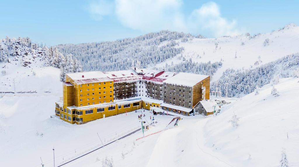冬天的多鲁卡亚滑雪酒店