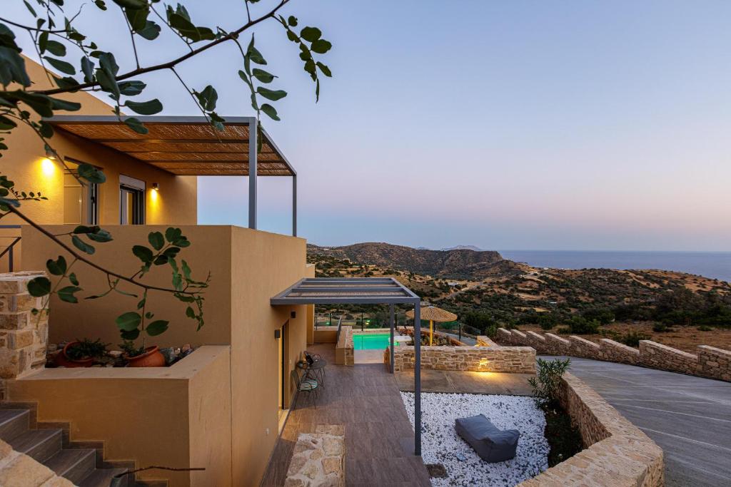 特里欧皮特拉Villa Mariva , south Crete , Triopetra的海景度假屋