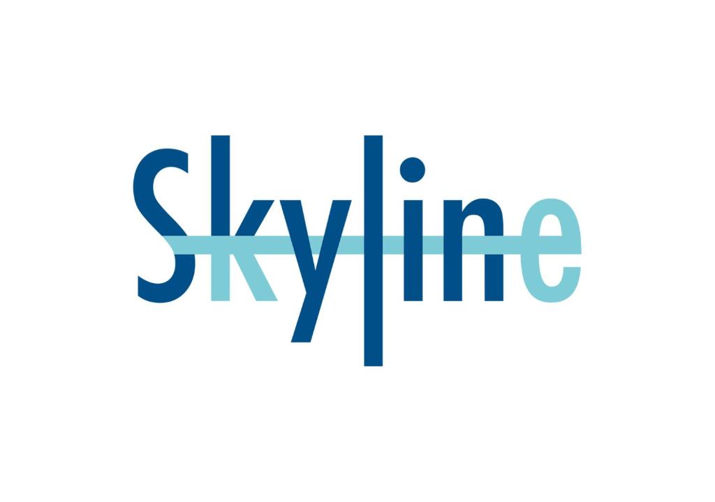 奇维塔韦基亚Skyline的滑雪胜地的标志,带有字面的词