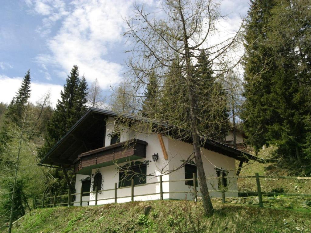 索内纳尔佩·纳斯费尔德Chalet in Nassfeld ski area in Carinthia的山边的房子