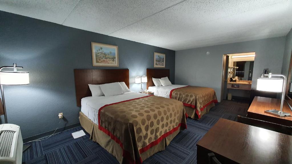 South Padre Island Inn客房内的一张或多张床位