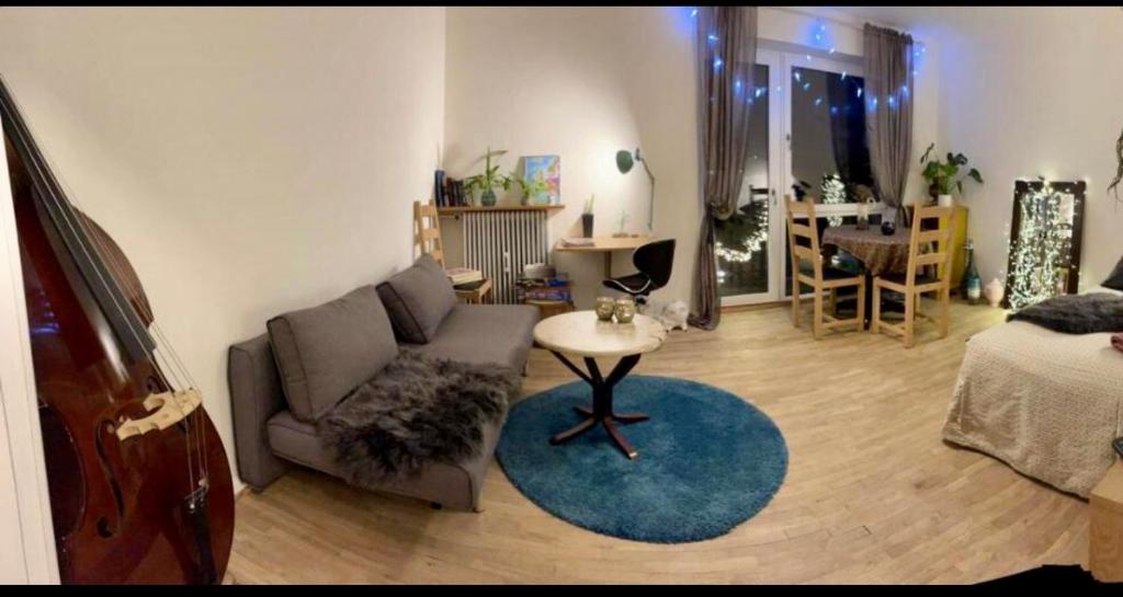 兰讷斯River view的客厅配有沙发和桌子