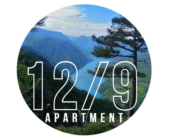 巴伊纳巴什塔Apartment 12-09的带有山湖图的圆标
