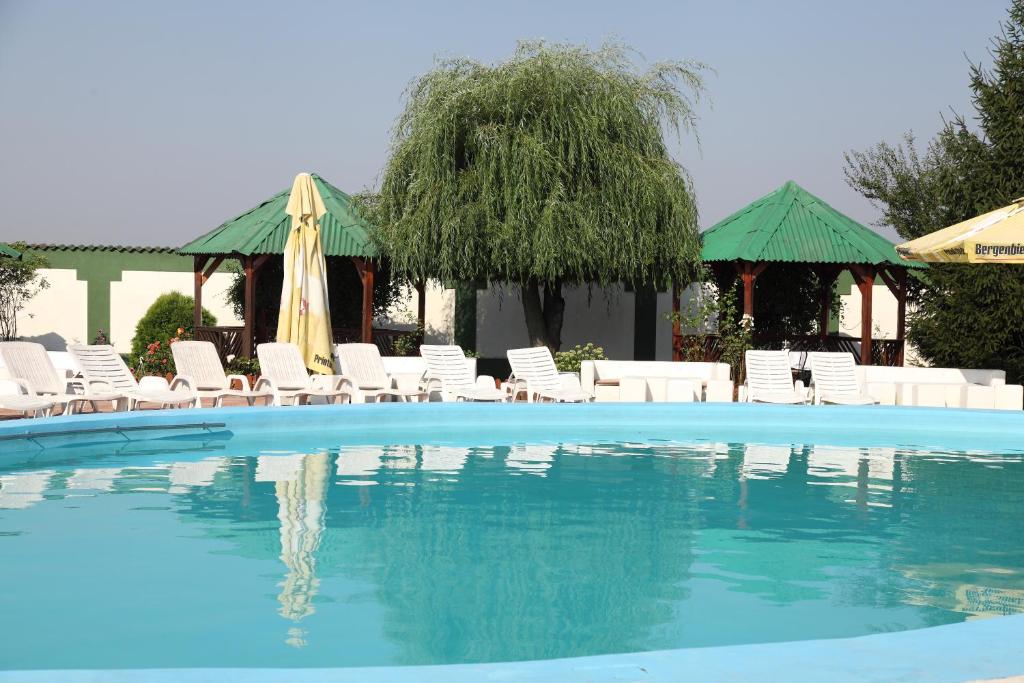Hotel Rodiv内部或周边的泳池