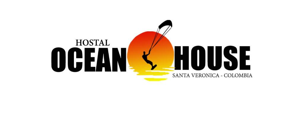 圣维罗尼卡Kitesurf Hostal Ocean House-Santa Verónica的酒店海滨别墅的标志