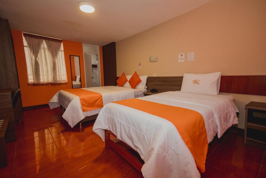 索尔德贝乐恩卡亚玛尔卡酒店客房内的一张或多张床位