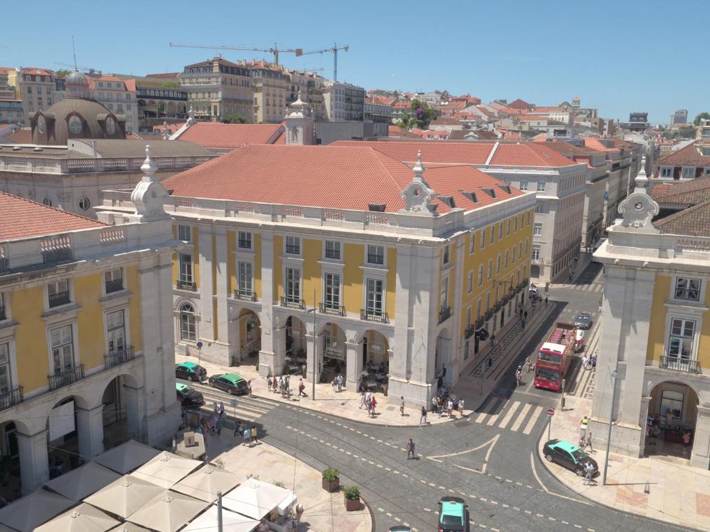 里斯本里斯本酒店 - 世界小型奢华酒店的城市空中景观和建筑
