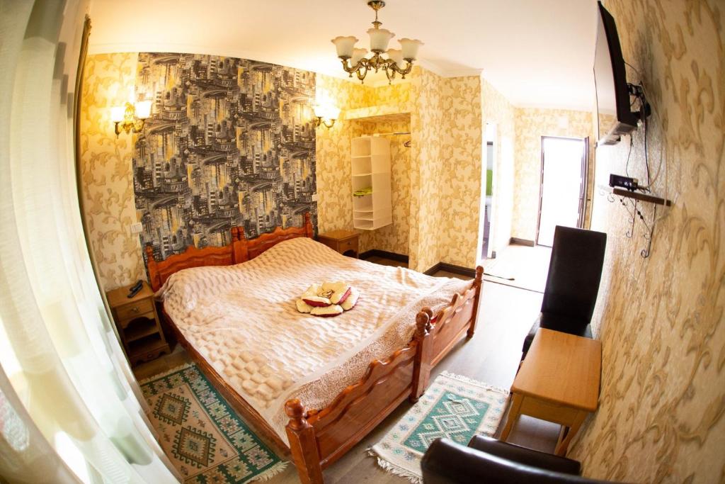 Pensiunea Casa Dana客房内的一张或多张床位