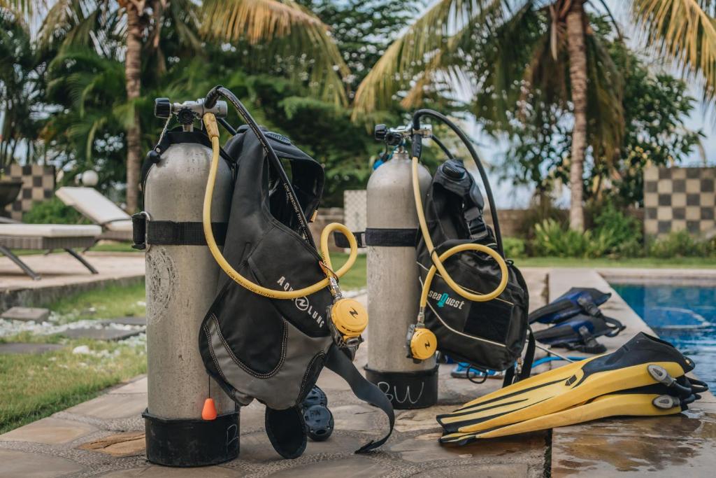 Ocean View Tulamben Dive &amp; Resort内部或周边的泳池