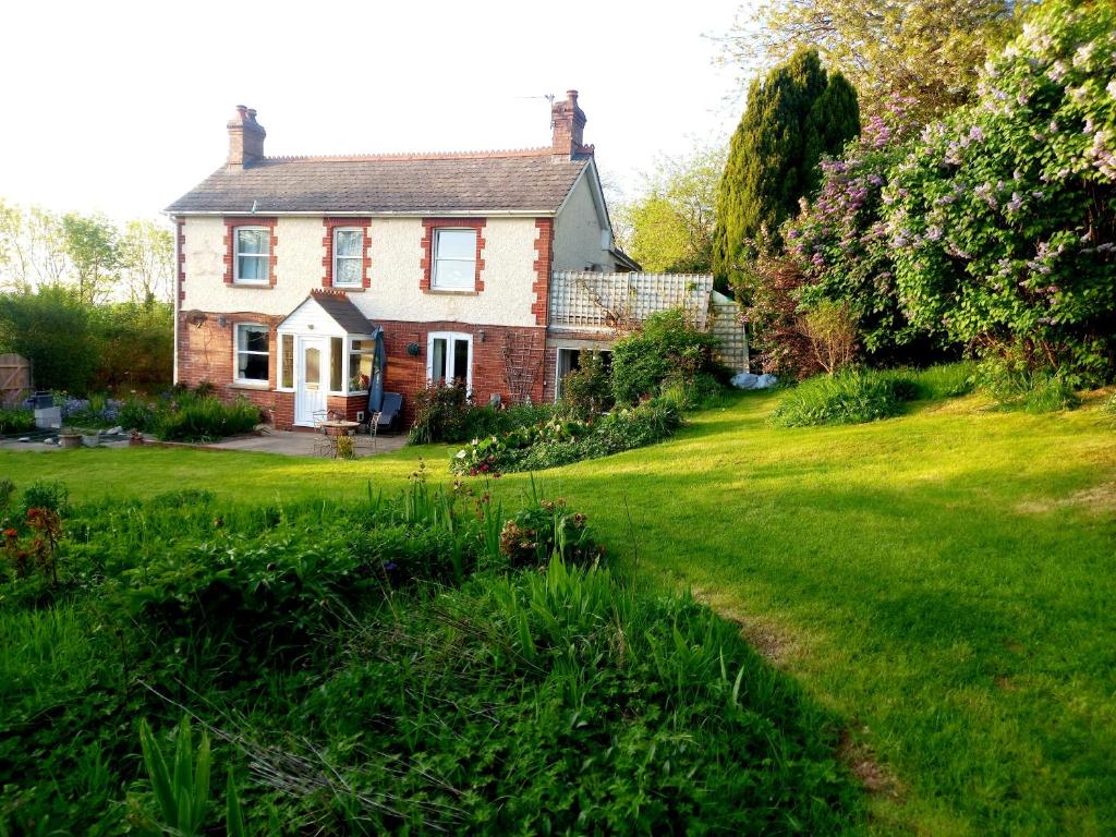 阿克斯明斯特Luxurious Entire Studio in Axminster suitable for的一座带绿色草坪的庭院