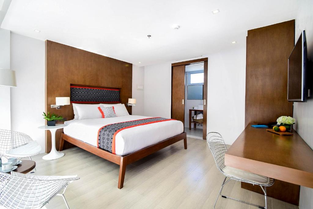 长滩岛考斯特度假村客房内的一张或多张床位