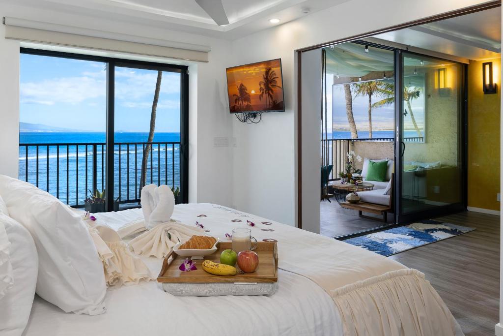 怀卢库Spectacular luxury , modern oceanfront condo Maalaea-Kihei ,Maui的相册照片