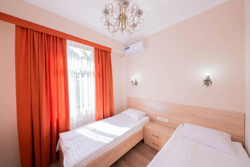 Kaganat Hostel客房内的一张或多张床位