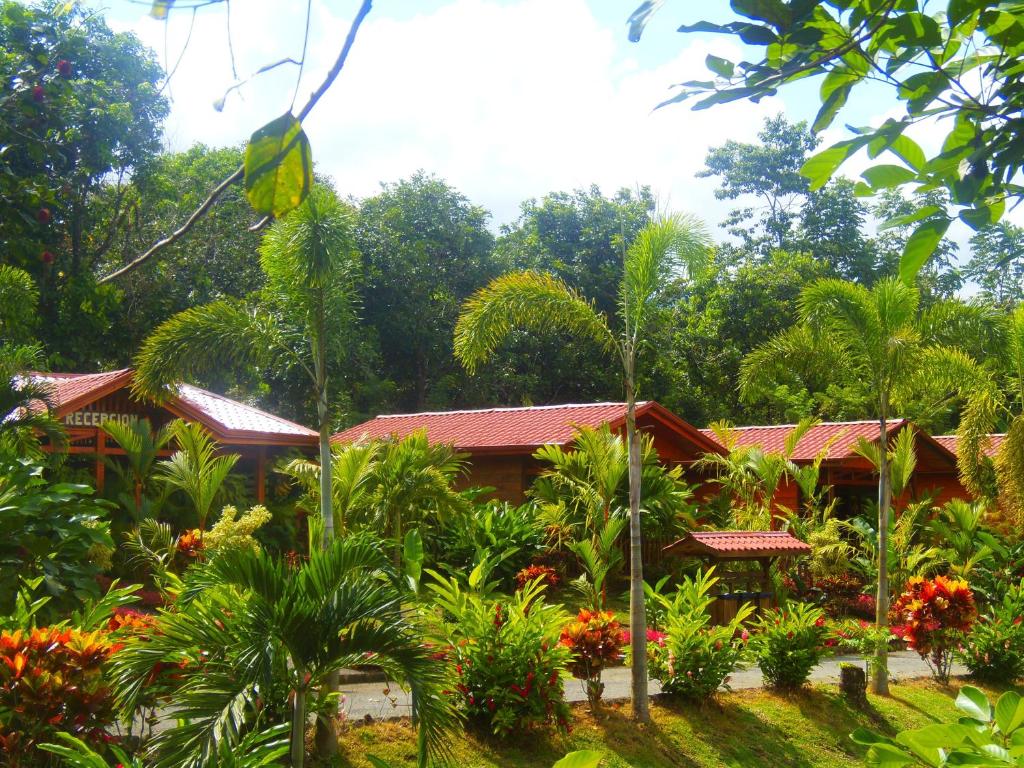 Hotel Heliconias Nature Inn &amp; Hot Springs外面的花园
