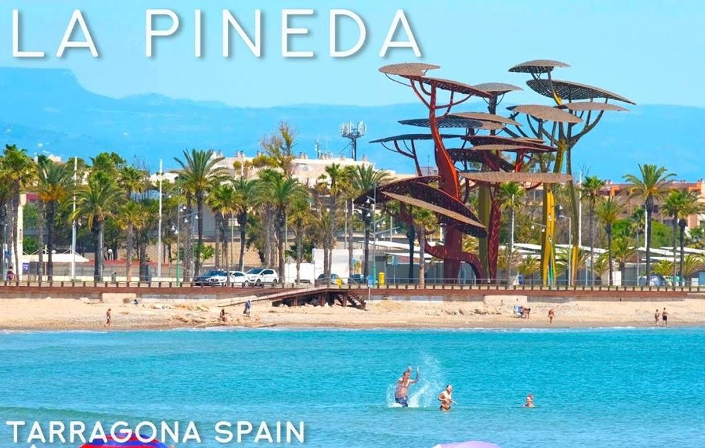 拉皮内达La Pineda playa的享有La pineda海滩的景致