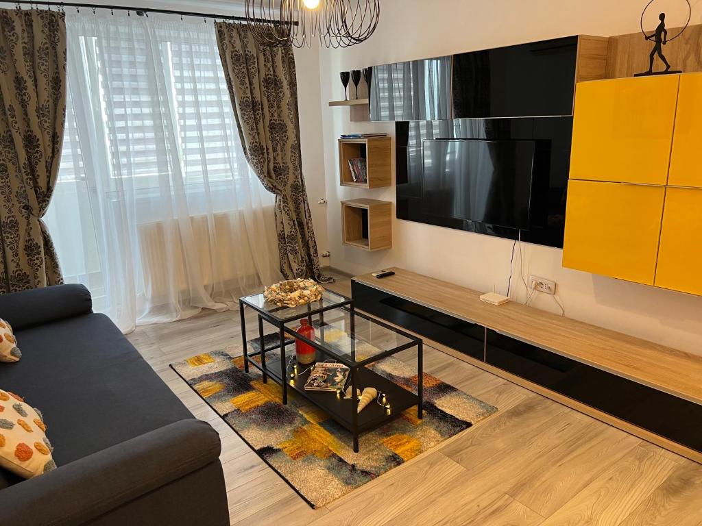 Apartament Boema Constanta的休息区