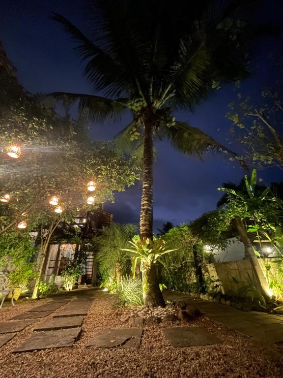 Villa Tiê Paraty外面的花园