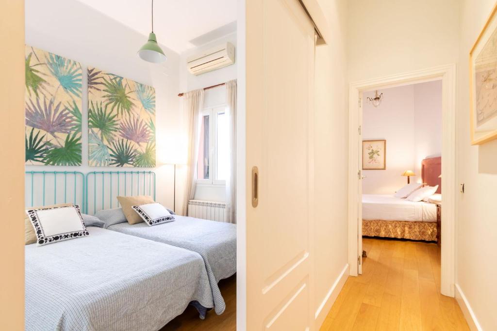 Museum Duplex and Patios, Historical Center, 8 pax客房内的一张或多张床位