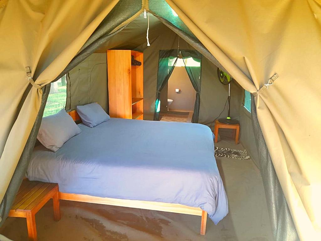 Mazunga Tented Camp客房内的一张或多张床位