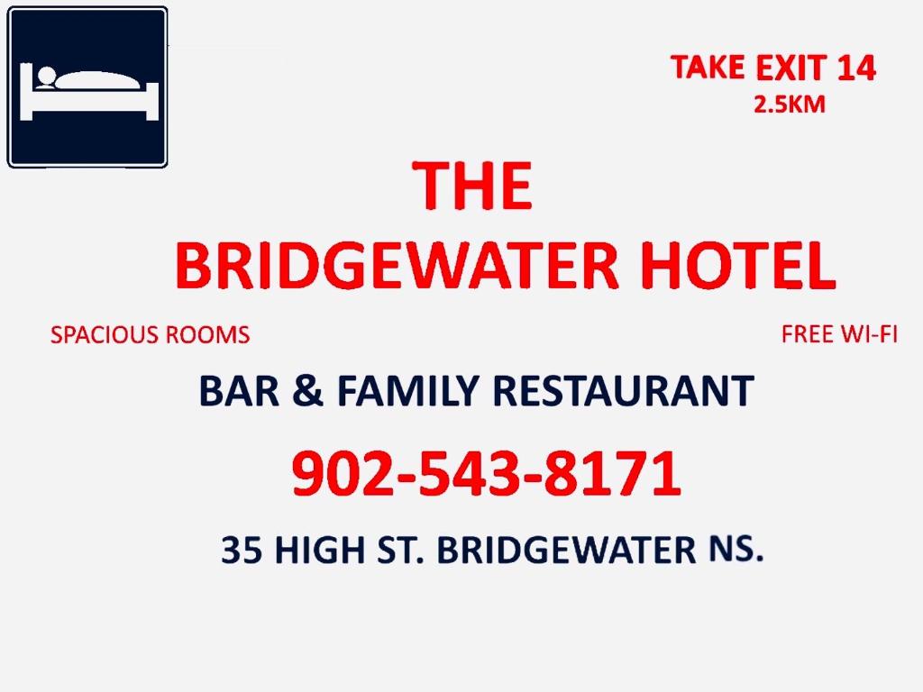 布里奇沃特布里奇沃特酒店的酒吧和家庭餐厅的传单