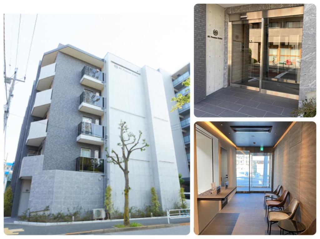 东京SG Premium KASAI的建筑物三幅画的拼贴图