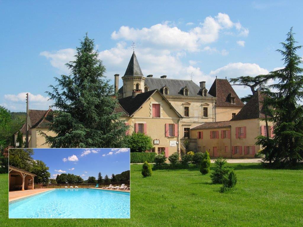 利梅伊维特拉酒店的一张房子的照片,里面有一棵游泳池和一棵树