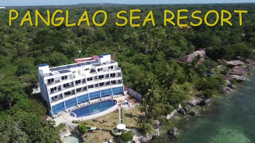 邦劳Panglao Sea Resort - Tangnan的享有全景海滨度假胜地的空中景致
