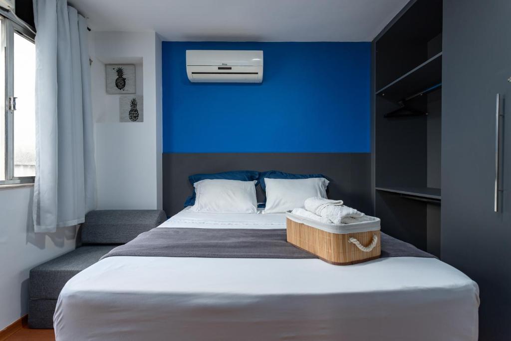 Apartamento especial- Icarai Niterói客房内的一张或多张床位