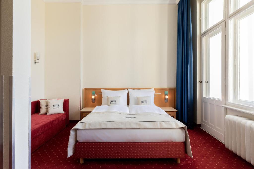柏林夏洛滕堡盖茨诺富姆酒店客房内的一张或多张床位
