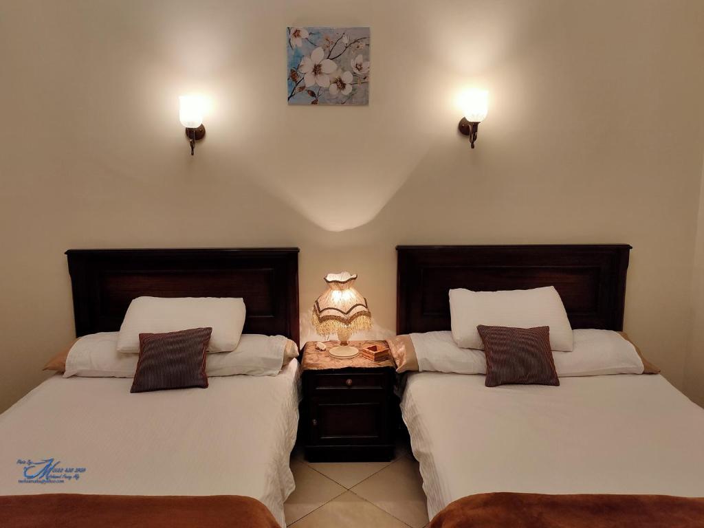 亚历山大凯旋旅馆 的两张睡床彼此相邻,位于一个房间里
