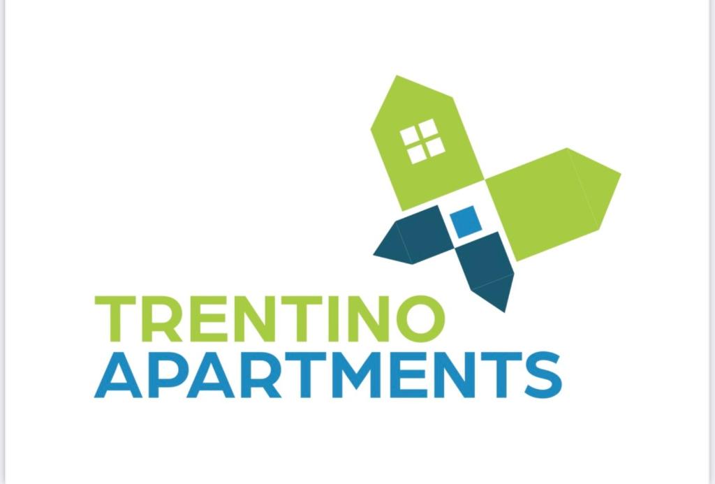 福尔加里亚Trentino Apartments - Casa Laita的带有消音装置的铁人三项组织标志