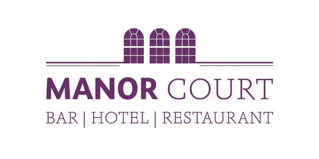 布里德灵顿Manor Court Hotel的酒吧酒店餐厅的标志